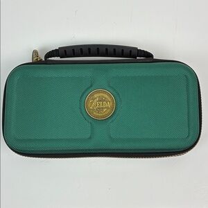Nintendo Switch game traveler system case Zelda tears of the kingdom green gold